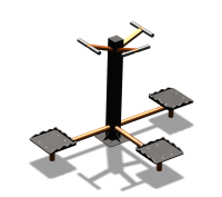 Уличный тренажер "Твистер тройной" УТ337 в Грозном