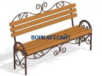 Лавочка кованная МАФ 1606 в Грозном