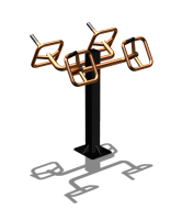 Уличный тренажер  "Штурвал двойной"  УТ201 в Грозном