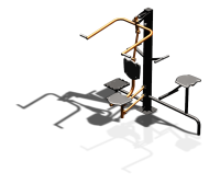 Уличный тренажер "Верхняя тяга Твистер стоя Твистер сидя" УТ336 в Грозном