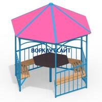 Беседка со столом и лавками МАФ 4121 в Грозном