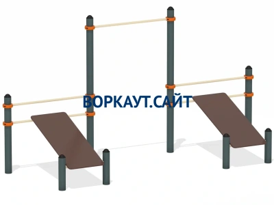 Воркаут с турником и двойной скамьей для пресса ВС-28 в Грозном