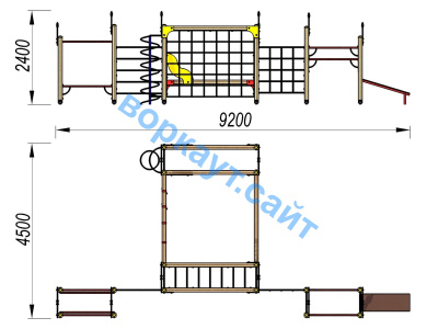 Детский спортивный комплекс ДСК 3102 в Грозном