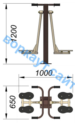 Уличный тренажер "Маятник" УТ 004 в Грозном