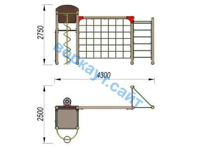 Детский спортивный комплекс Игровой ДСК 3111 в Грозном Детский спортивный комплекс Игровой ДСК 3111 в Грозном