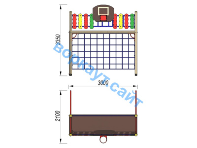Детский спортивный комплекс ДСК 3101 в Грозном