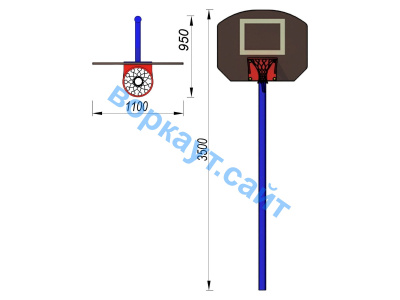 Баскетбольный щит СИО 3510 в Грозном