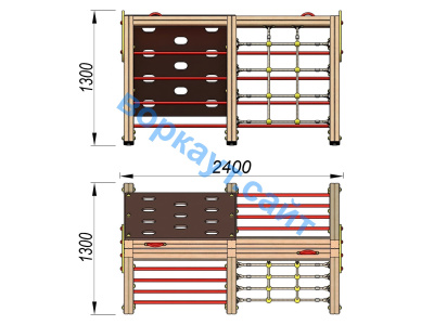 Детский спортивный комплекс ДСК 3203 в Грозном
