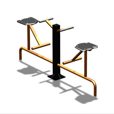 Уличный тренажер  "Твистер сидя двойной"   УТ216 в Грозном
