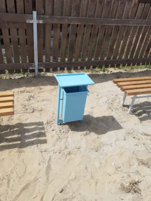 Урна с крышкой МАФ 1631 в Грозном