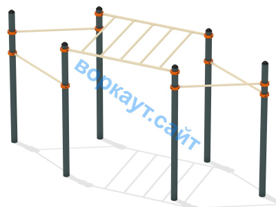 Турник разноуровневый с рукоходом ВС-26 в Грозном