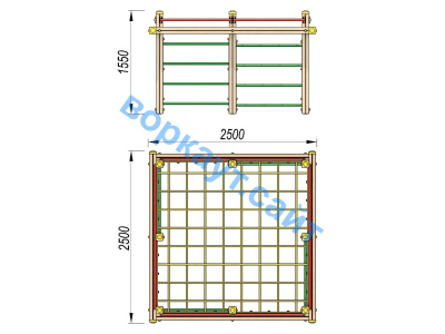 Детский спортивный комплекс ДСК 3109 в Грозном