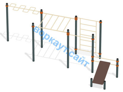 Спортивный комплекс воркаут ВС-45 в Грозном