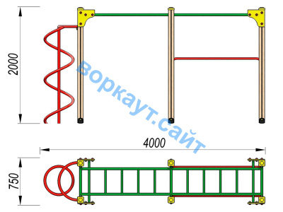 Детский спортивный комплекс ДСК 3104 в Грозном