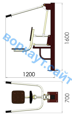 Уличный тренажер "Тяга сверху" УТ 001 в Грозном