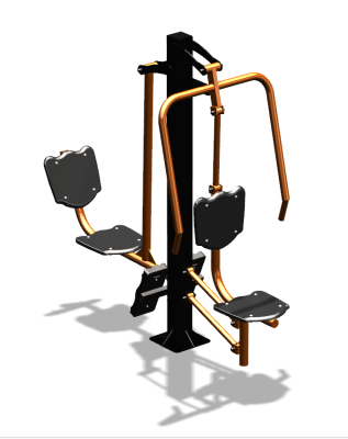Уличный тренажер "Жим от груди Жим ногами" УТ304 в Грозном