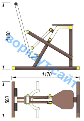 Уличный тренажер "Наездник " УТ 006 в Грозном