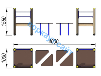 Детский спортивный комплекс Мостик ДСК 3114 в Грозном