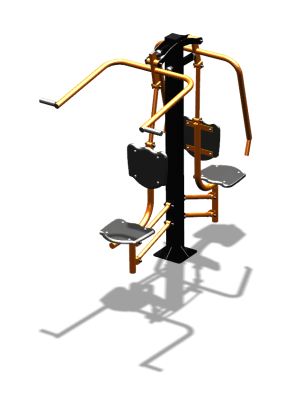 Уличный тренажер "Жим от груди Верхняя тяга" УТ314 в Грозном