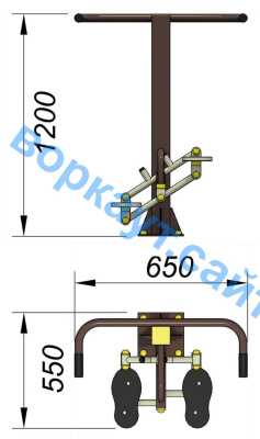 Уличный тренажер "Балансир" УТ 007 в Грозном