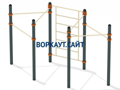 Воркаут турник разноуровневый с шведской стенкой ВС-25 в Грозном