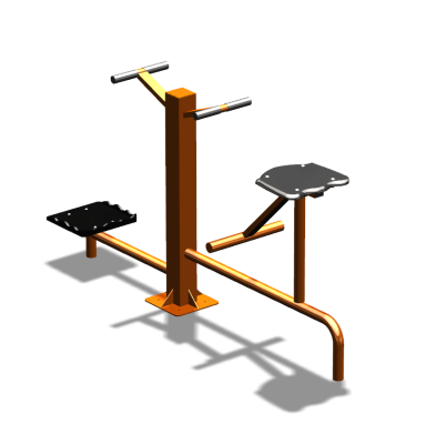 Уличный тренажер "Твистер стоя Твистер сидя" УТ323 в Грозном