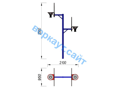 Баскетбольный щит двойной СИО 3511 в Грозном