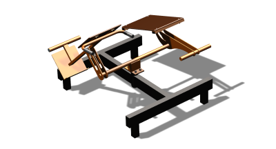 Силовой уличный тренажер  "Пресс Гиперэкстензия"  УТ420 в Грозном